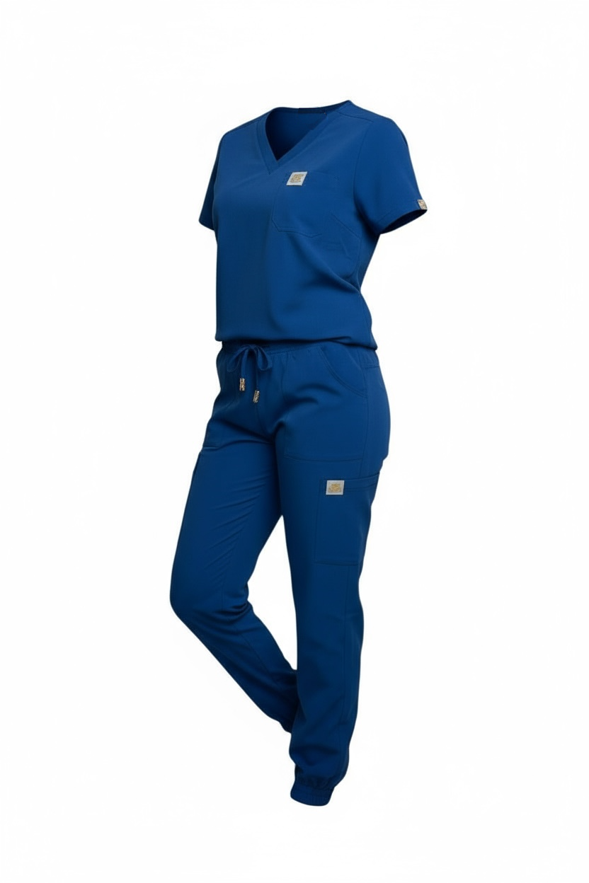 Cloud Soft Royal Blue Scrub Set