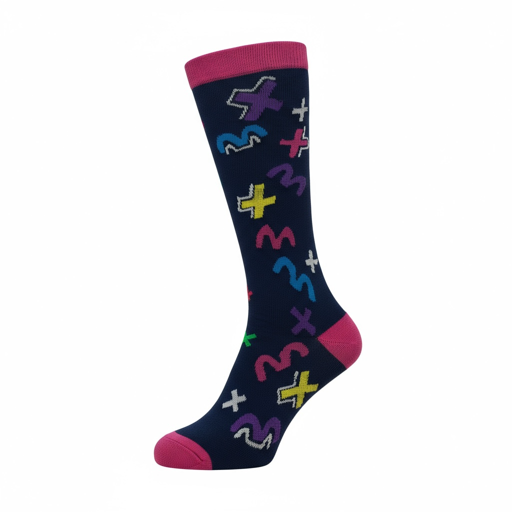 Geometric Colorful Compression Socks