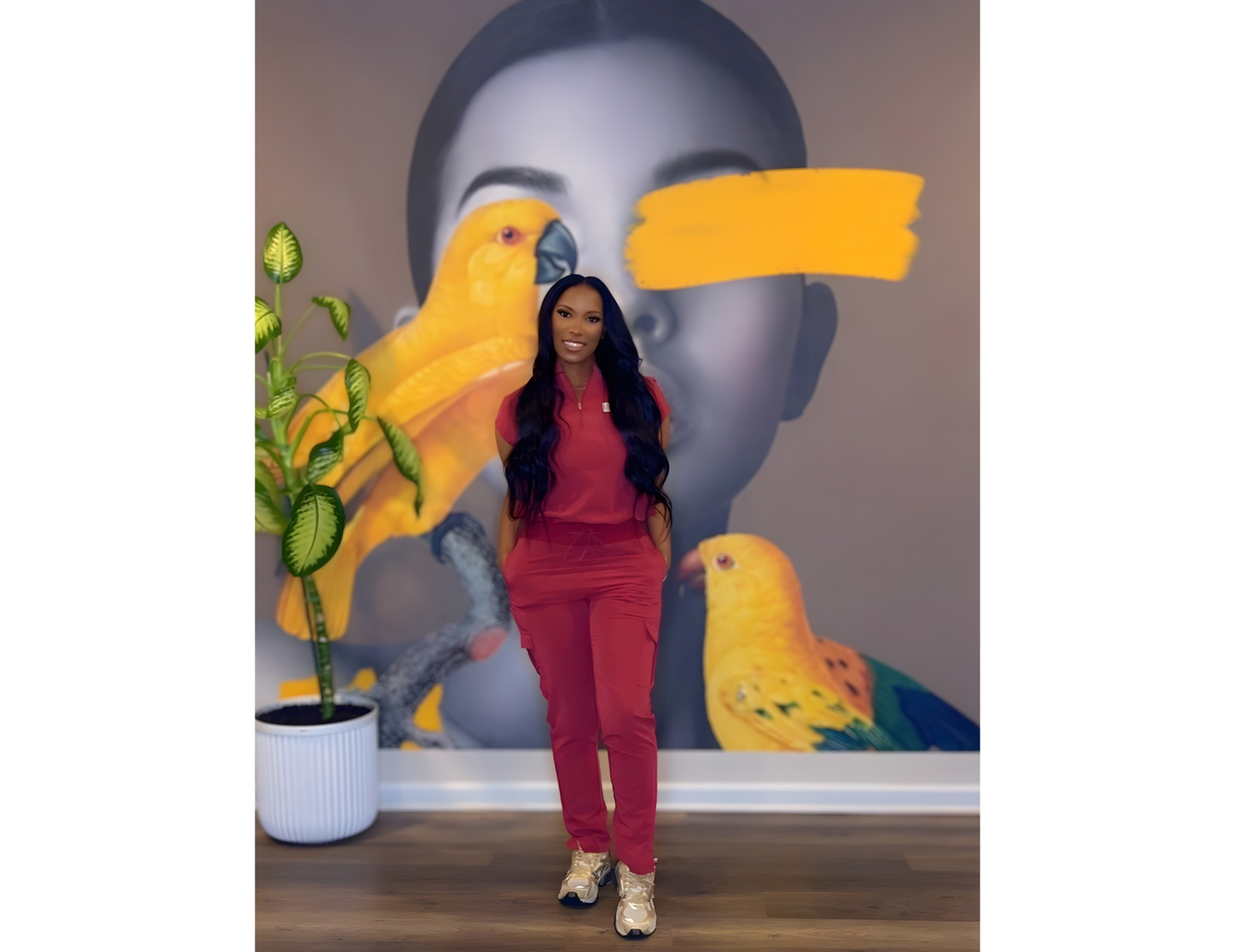 Wine Luxe Two-Piece Flare Set